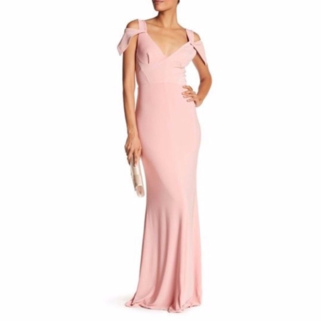 Nwt Issue New York Cold Shoulder Gown